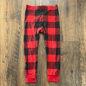 Red and Black Plaid Leggings